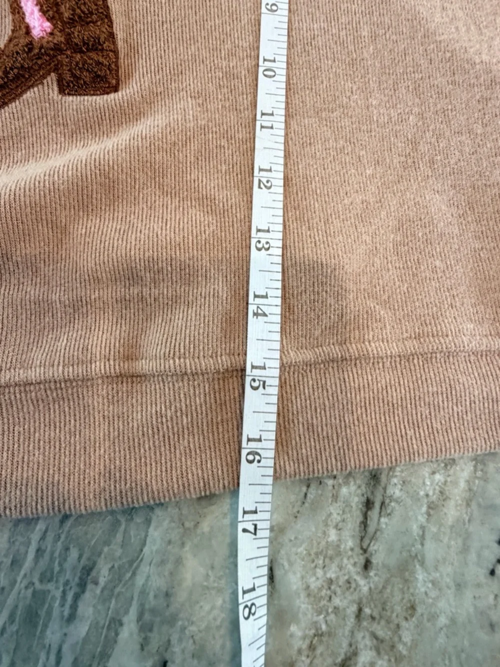 NWT No Comment Western Boots Graphic Sweatshirt Tan Cowgirl Top Large - Picture 8 of 10